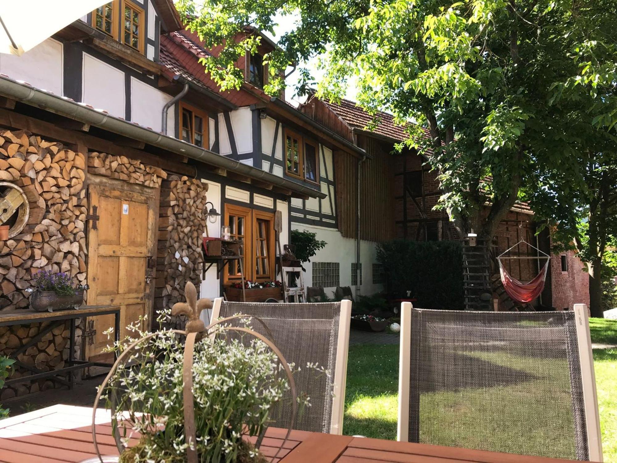 Fachwerktraum Im Hof Leilighet Alheim Eksteriør bilde